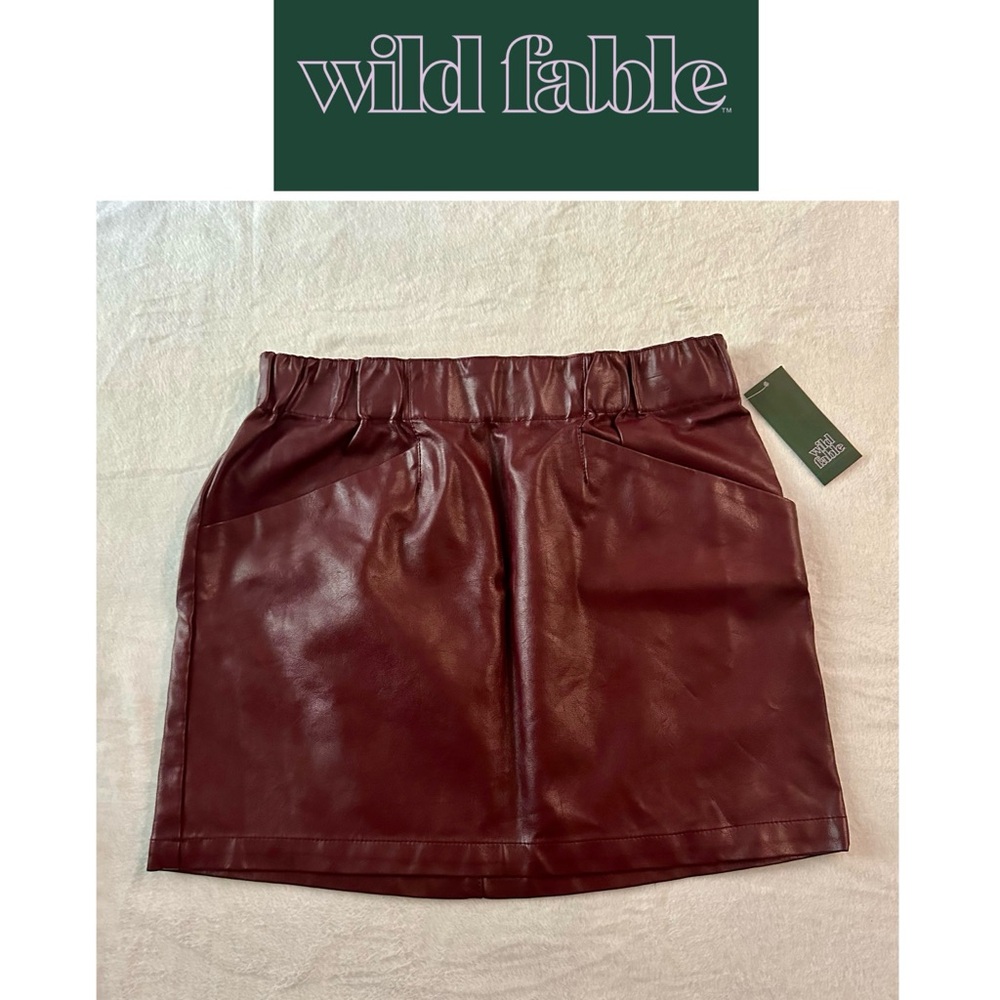 Wild Fable Burgundy Mini Skirt